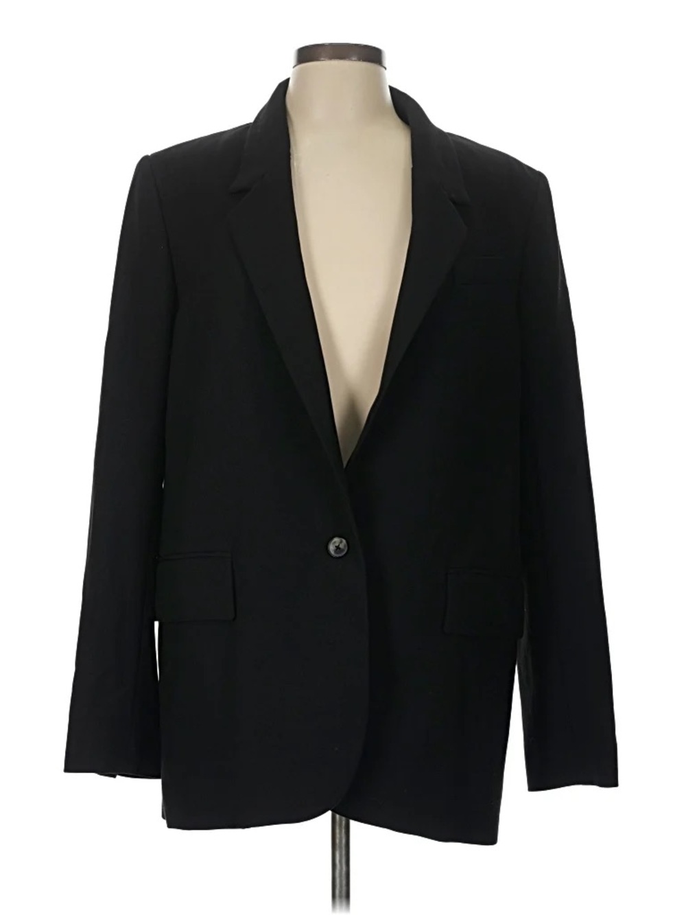 Aritzia WILFRED Generation Black Single-Button Blazer